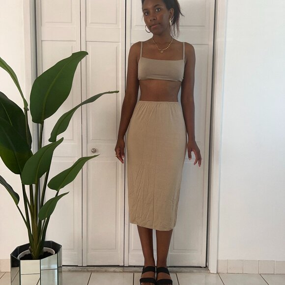 Hara The Label BRAND NEW Onder Skirt in Stone